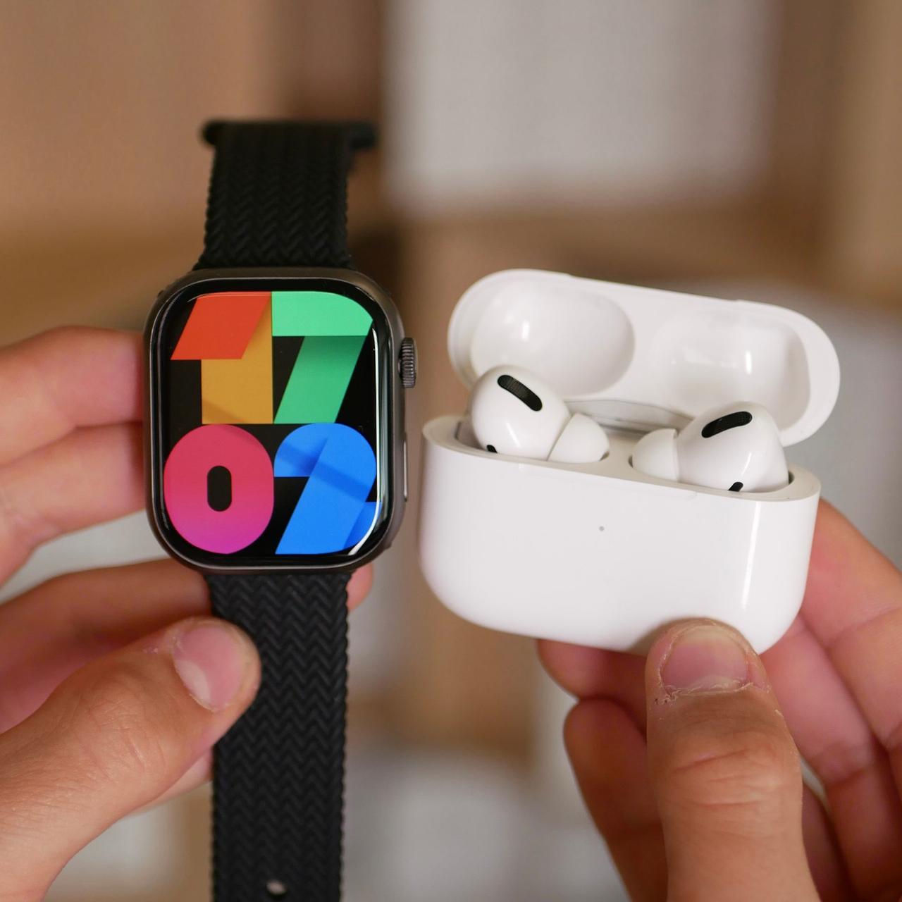 Watch 8S Amoled 45mm + AirPods Pro (без шумодавления) Беспроводные bluetooth наушники Наушники для айфона - фото 1 - id-p2091727303