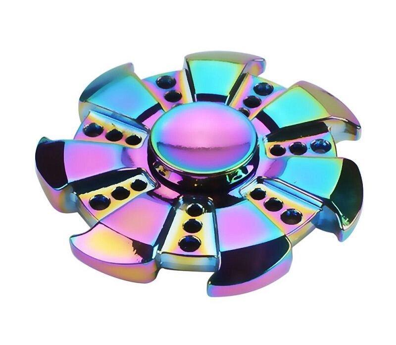 Spinner спіннер антистрес семикутна веселка (метал), фото 1