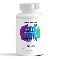 Витамин В 6 100 мг. 100 капсул для спортсменов bionic formula