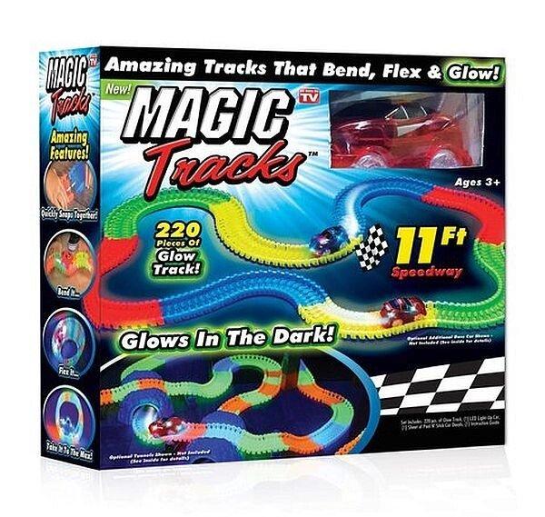 Світиться гоночна дорога Magic tracks меджик трек, 220 деталей