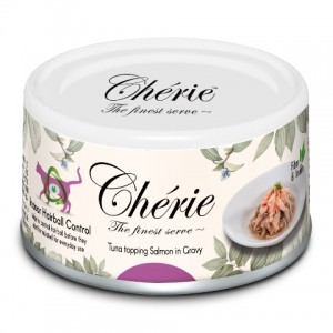 Вологий корм для кішок Cherie Hairball Control Tuna & Salmon з тунцем та лососем контроль грудок шерсті