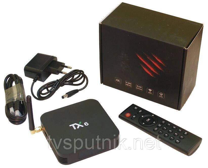 Смарт приставка TX-6 4 / 32G Smart TV Box (Allwinner H6, Android 9.0)