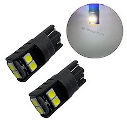 Світлодіодна лампа Т10 (W5W)  12V Білий 6 SMD кераміка