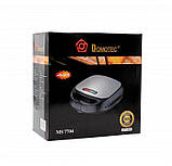 4 в 1 Гриль, бутербродниця, вафельниця, ліщина Domotec Ms 7704, 1000 Вт, фото 3