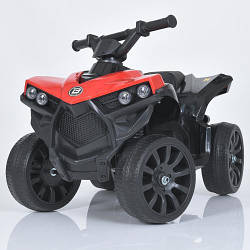 Дитячий квадроцикл на акумуляторі зі шкіряним сидінням і музикою Bambi M 5054EL-3 Червоний