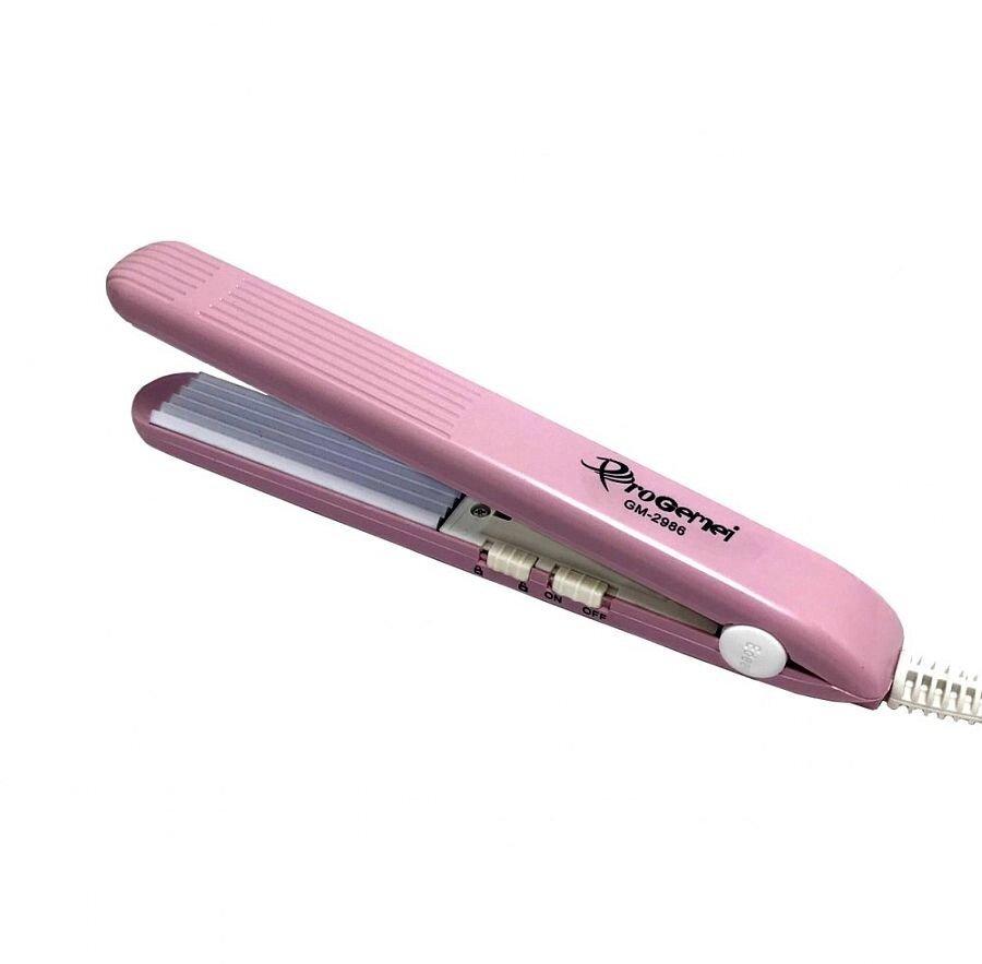 Праска гофре для волосся ProGemei Gm-2986, pink