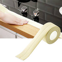 Гнучкий плінтус самоклеючий бордюрна стрічка UKC Beige 320см х 36мм