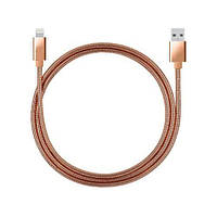 Кабель в металевому плетінні USB Lightning Bronze