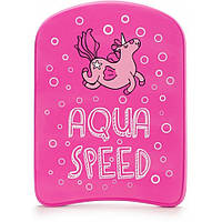 Доска для плавания KIDDIE KICKBOARD 6896 Unicorn Aqua Speed 186-unicorn, розовый 31 x 23 x 2,5 см,