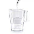 Білий великий фільтр глечик 3,5 л Фільтр Brita Aluna XL + картриджі 4 шт, фото 4