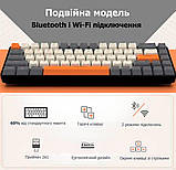 Бездротова клавіатура ZIYOULANG K68 | 2.4G, Bluetooth | 68 клавіш, фото 3