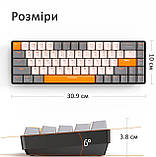Бездротова клавіатура ZIYOULANG K68 | 2.4G, Bluetooth | 68 клавіш, фото 4