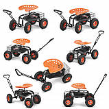 Садовая тележка  Higher PL-WOG с сидением, фото 6