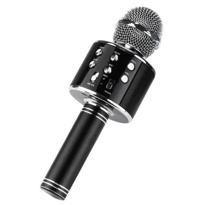 Караоке мікрофон Wster WS-858 Bluetooth Black