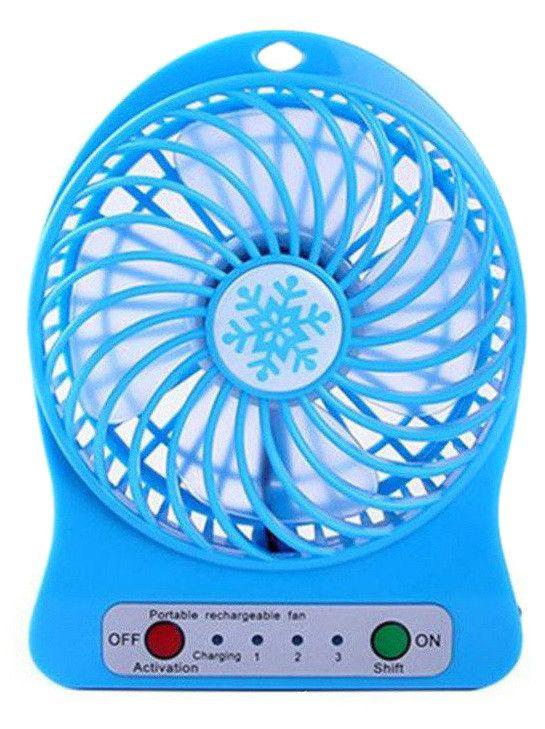 Міні вентилятор акумуляторний Mini Fan XSFS-01 Blue