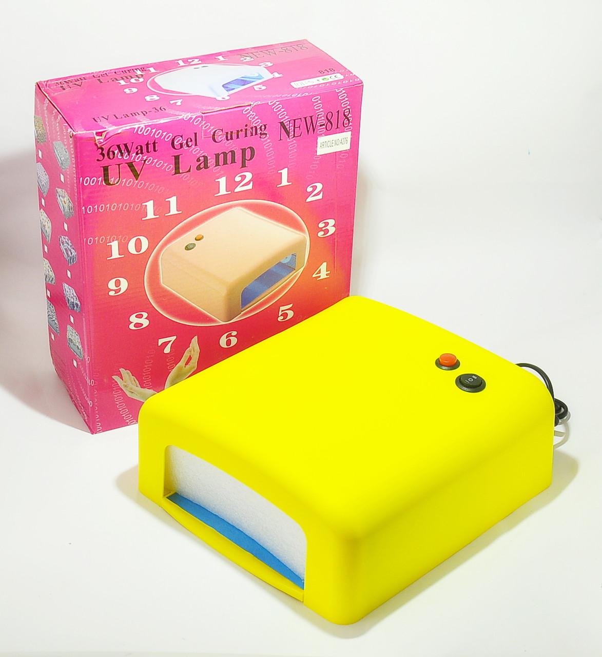 Сушка манікюрна - УФ лампа, сушилка для ногтей Beauty nail UV 818 K 36W YELLOW