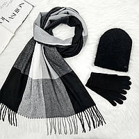 Комплект жіночий зимовий ангоровий  (шапка+шарф+рукавички) ODYSSEY 56-58 см різнокольоровий 12846 - 1125 - 4062