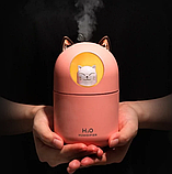 Дифузор зволожувач повітря ароматизатор Humidifier H2O CAT Rose, фото 2