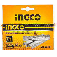 Скобы для степлера тип-140 10х1.2 мм 1000 шт INGCO