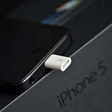 Перехідник адаптер micro USB - Lightning White, фото 2