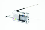 Радіоприймач акумуляторний з USB TF GOLON RX-6622 Silver, фото 3