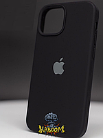 Чехол с закрытым низом на Айфон 14 Плюс Черный / Silicone Case для iPhone 14 Plus Black