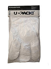 Рукавички поліетиленові - UDPACK 100 шт. на картонній планці (18178)