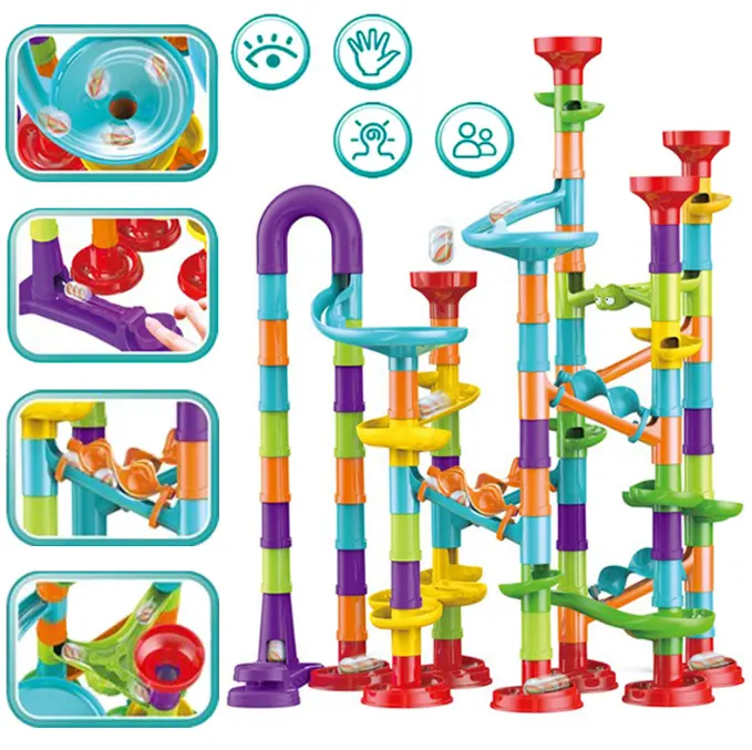 Дитячий конструктор Marble Run 113 елем,гірка - лабіринт,кулькова доріжка