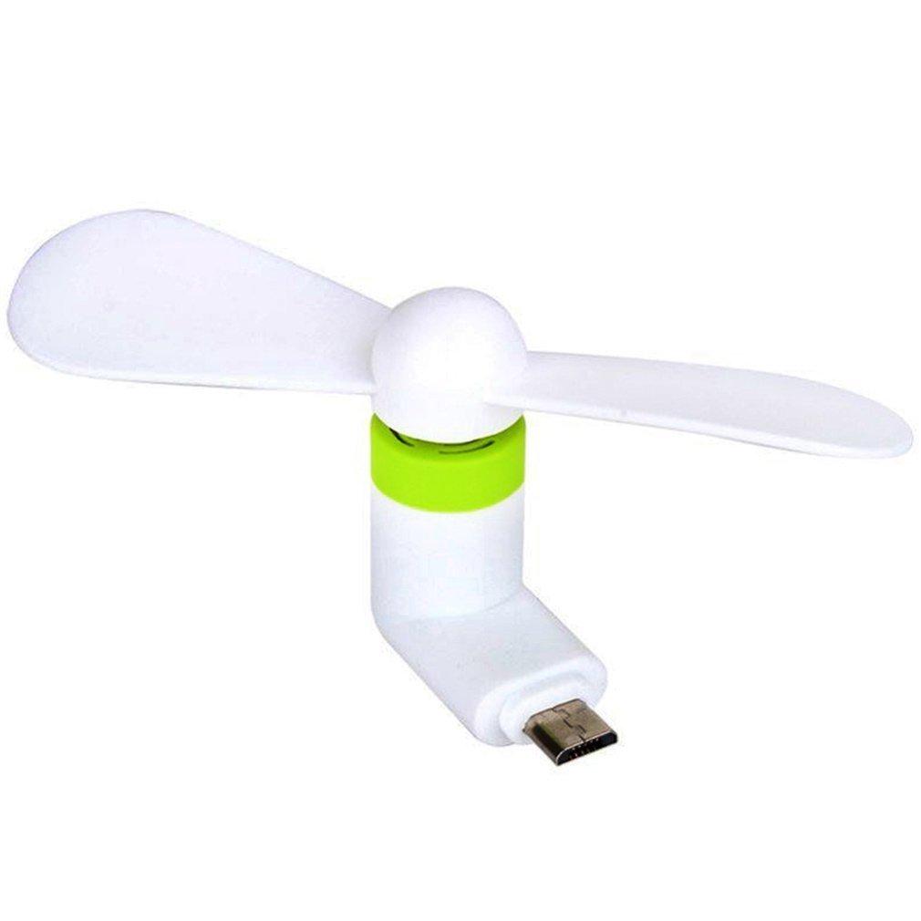 Міні вентилятор Mini Fan White micro USB