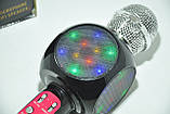 Bluetooth караоке мікрофон Wster Tofu WS-1816 Black, фото 3