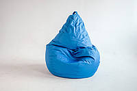 Кресло мешок Голубое 4ХL 110х150 см , пуфик груша Голубое