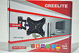 Кронштейн кріплення для телевізора поворотне GREELITE 14-42``, фото 2