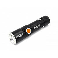 Тактический фонарь X-Balog COP BL 616 T6 фонарик 300 Lumen USB gr