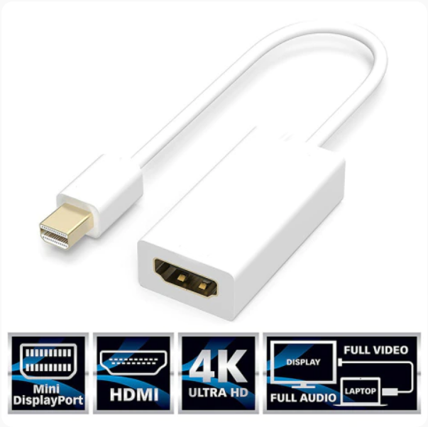 Перехідник Mini DisplayPort HDMI адаптер переходник Thunderbolt, фото 1