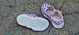 Дитячі ортопедичні капці для дівчинки, текстильні, на липучці тапочки (Код: М3279), фото 8
