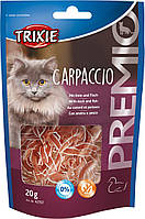 Лакомство для кошек Trixie Premio Carpaccio карпаччо с уткой и рыбой 20 г