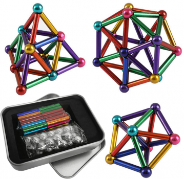 Магнітний конструктор Neocube Neo 36 деталей різнокольоровий, фото 1