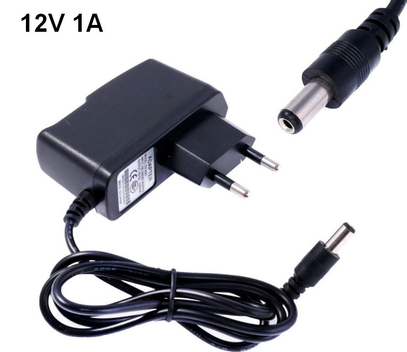 Блок живлення зарядний пристрій плоский 12V 1A 5.5*2.5mm