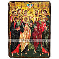 Ікона Собор 12 апостолів ,ікона на дереві 130х170 мм