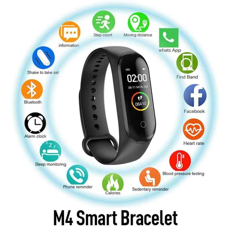 Смарт годинник фітнес браслет Smart Watch M4 Black, фото 1