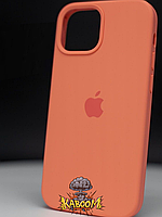 Чохол із закритим низом на Айфон 14 Плюс Помаранчевий / Silicone Case для iPhone 14 Plus Papaya