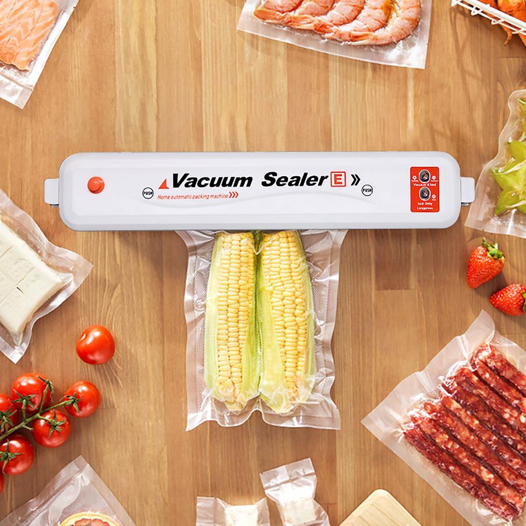 Вакууматор вакуумний пакувальник Vacuum Sealer White-Orange, фото 1