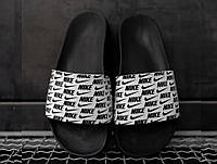 Nike Slides Small Logo Black