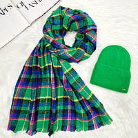 Комплект женский зимний ангоровый на флисе (шапка+шарф) ODYSSEY 55-58 см разноцветный 12639 - 8047