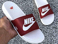 Nike Benassi White logo Bordo