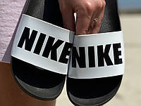 Nike Slides Big Logo Black/White