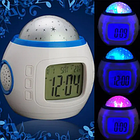Электронные часы-проектор звездного неба, ночник 1038 светильник gr