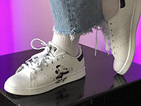 Adidas Stan Smith White Black Mickey Mouse