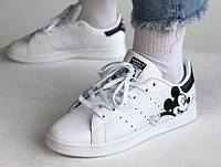 Adidas Stan Smith White Black Mickey Mouse