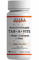 Мультивітамін Oeska Tab-A-Vite Multivitamin 90 таблеток з Залізом та Бета-Каротином